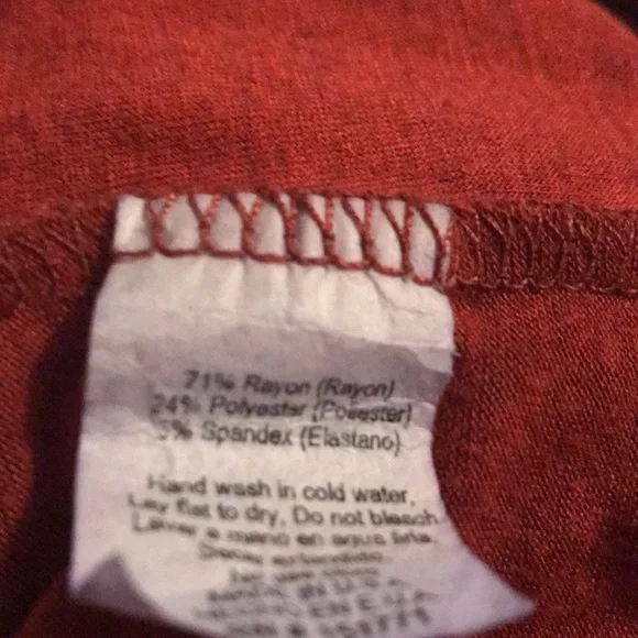 Rust Sleeveless Wrap Top - Picture 2 of 3